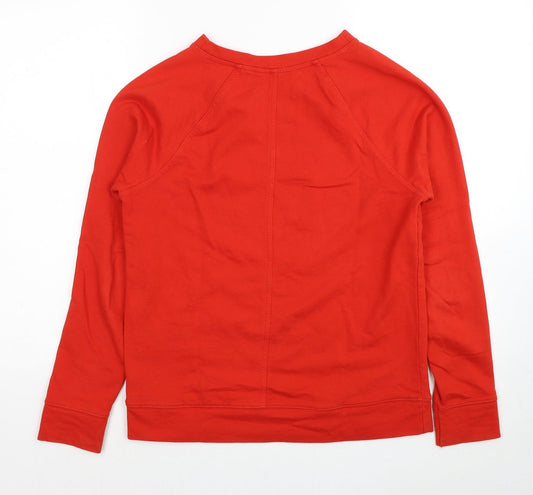 NEXT Womens Red Cotton Pullover Sweatshirt Size 8 Pullover