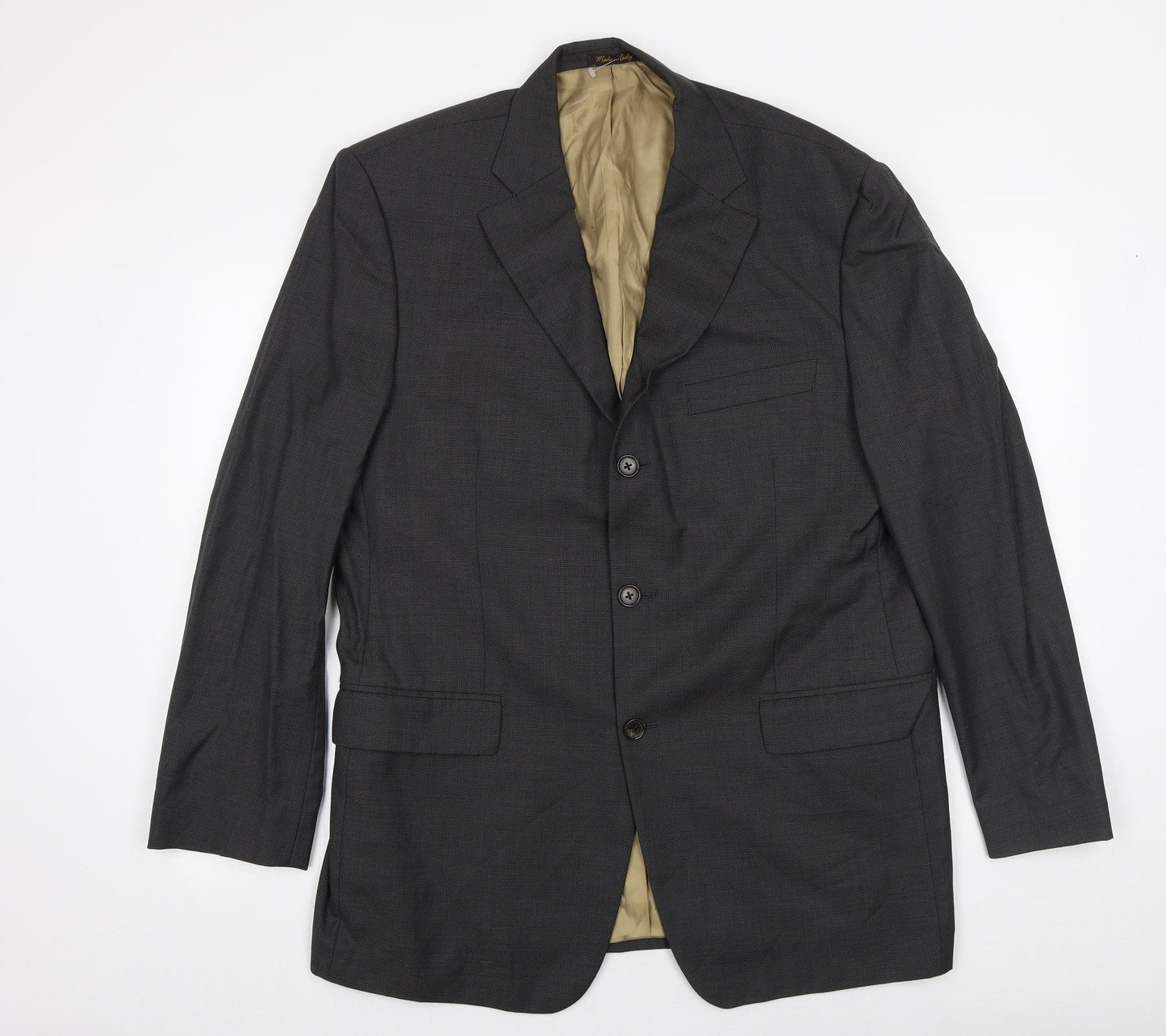 Marks and Spencer Mens Grey Wool Jacket Suit Jacket Size 44 Regular