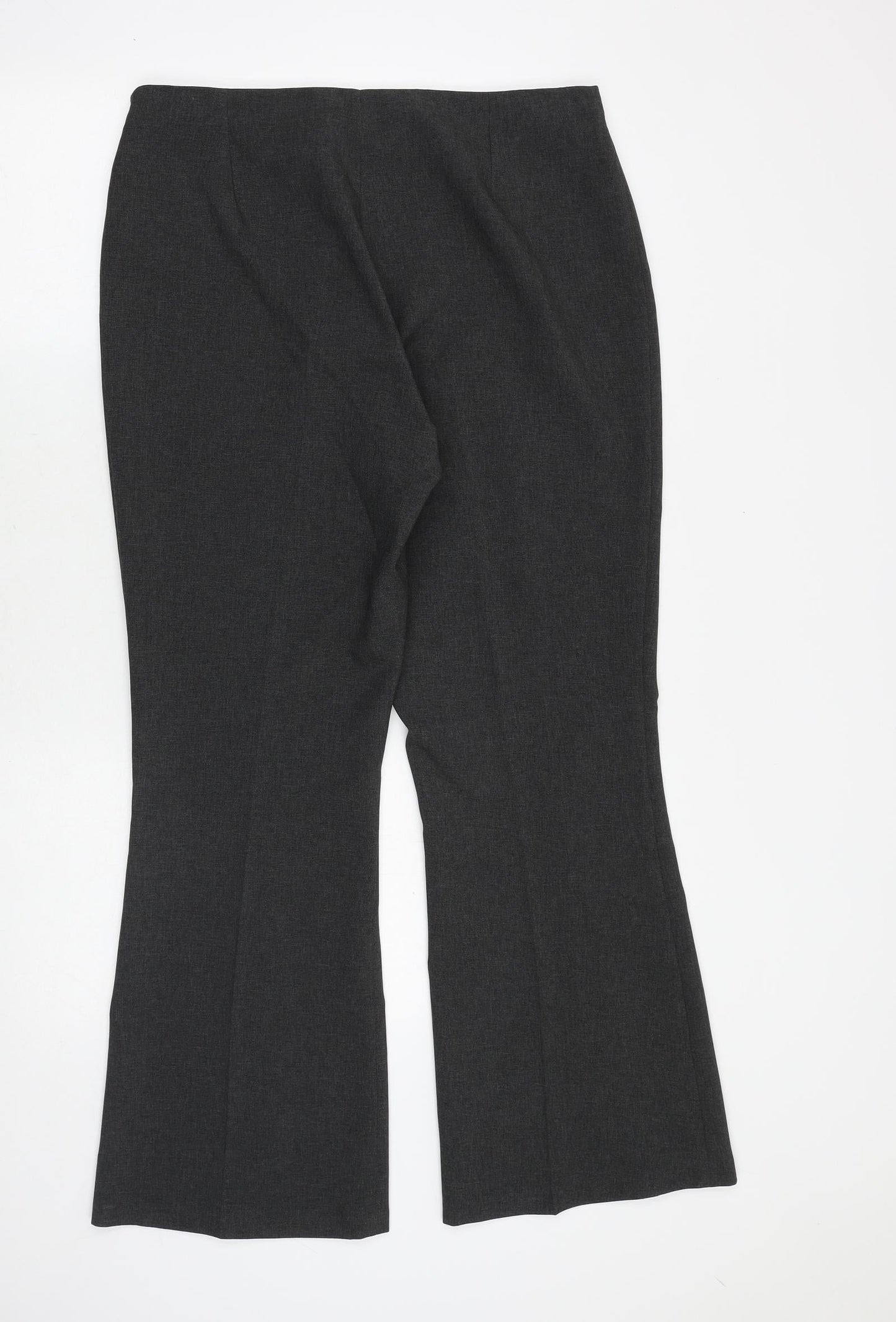Dorothy Perkins Womens Grey Polyester Trousers Size 14 Regular Zip