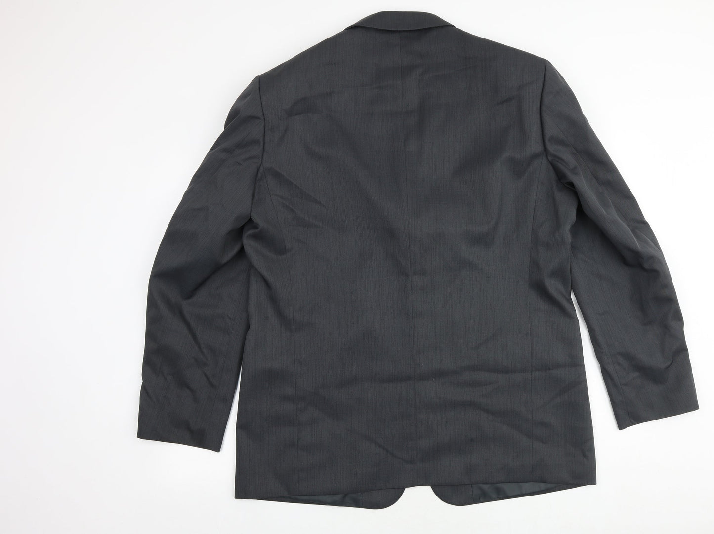zantos Mens Grey Polyester Jacket Suit Jacket Size 44 Regular