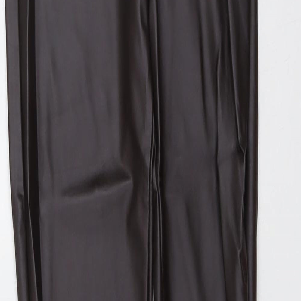 Pull&Bear Womens Brown Polyester Chino Leggings Size XS L26 in