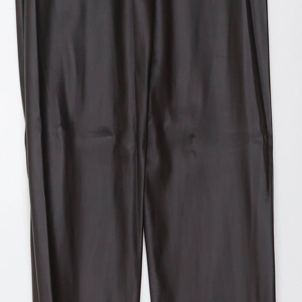 Pull&Bear Womens Brown Polyester Chino Leggings Size XS L26 in