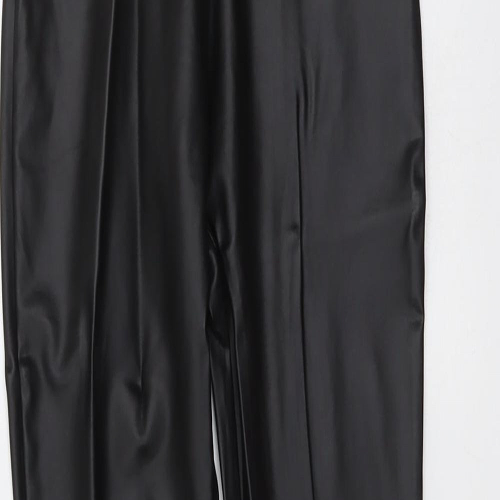 Pull&Bear Womens Black Polyester Chino Leggings Size XS L26 in