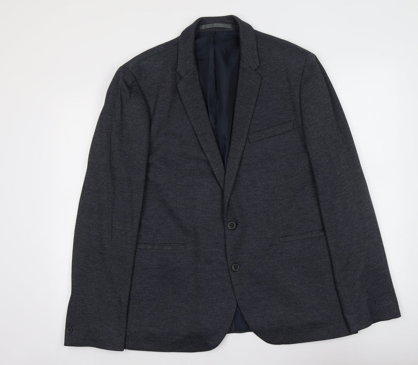 Burton Mens Blue Viscose Jacket Suit Jacket Size M Regular