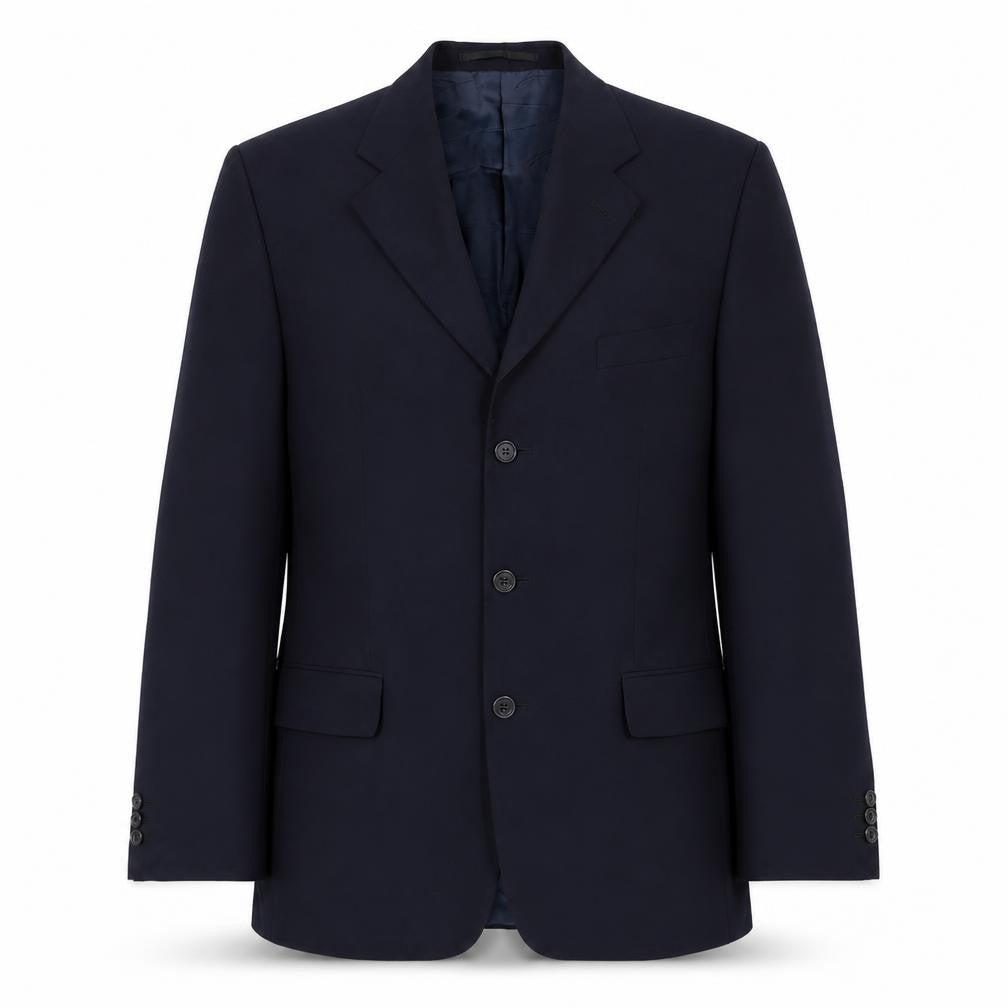 Woolmark Mens Blue Wool Jacket Suit Jacket Size 40 Regular