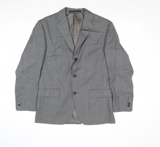 Marks and Spencer Mens Grey Wool Jacket Suit Jacket Size 38 Regular