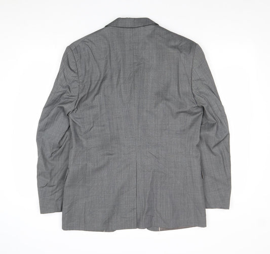 Marks and Spencer Mens Grey Wool Jacket Suit Jacket Size 38 Regular