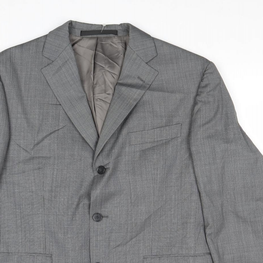 Marks and Spencer Mens Grey Wool Jacket Suit Jacket Size 38 Regular