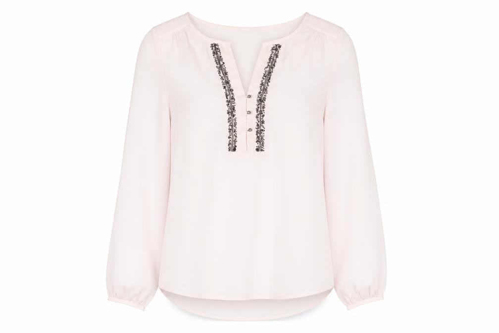 Vera Moda Womens Pink Polyester Basic Blouse Size S V-Neck