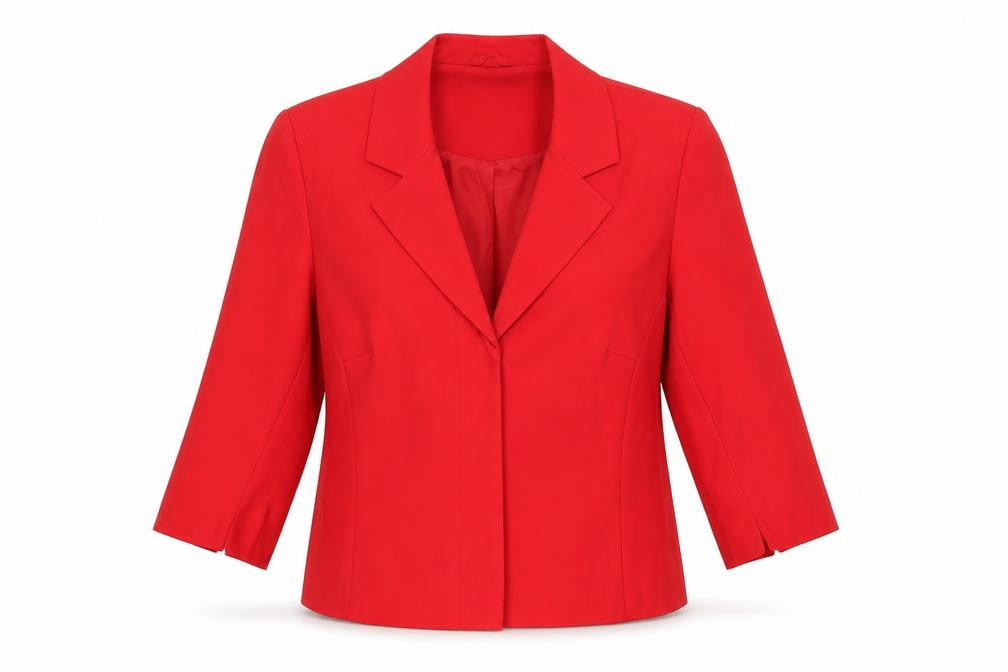 Vestry Womens Red Jacket Blazer Size 14 Button