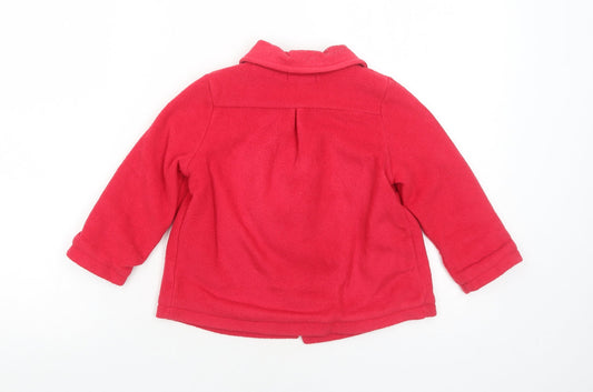 Blue Zoo Girls Red Jacket Size 3-4 Years Button