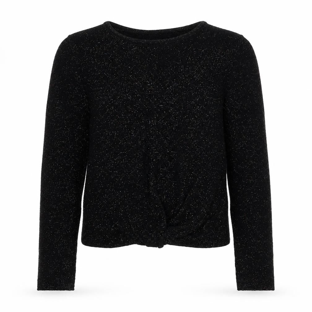 NEXT Girls Black Round Neck Viscose Pullover Jumper Size 10 Years Pullover