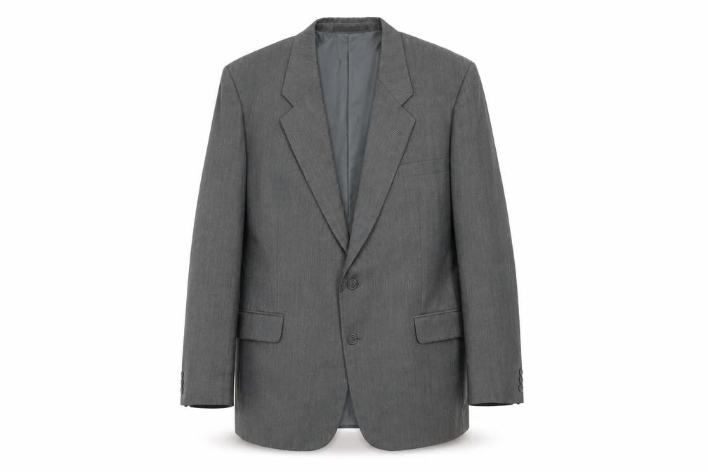 Mens 44 Chest Regular Harbarry of England Grey Two-Button