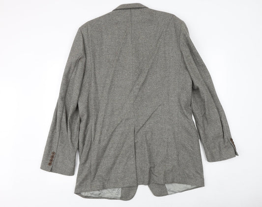 Marks and Spencer Mens Brown Wool Jacket Blazer Size 42 Regular