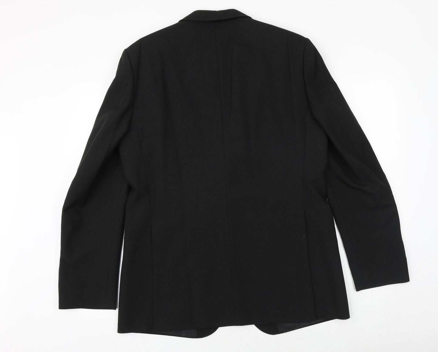 Wellington Mens Black Polyester Jacket Suit Jacket Size 42 Regular