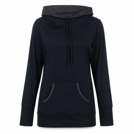 Preworn Womens Blue Polyester Pullover Sweatshirt Size M Pullover