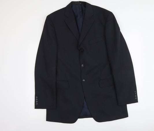 Marks and Spencer Mens Blue Polyester Jacket Suit Jacket Size M Regular