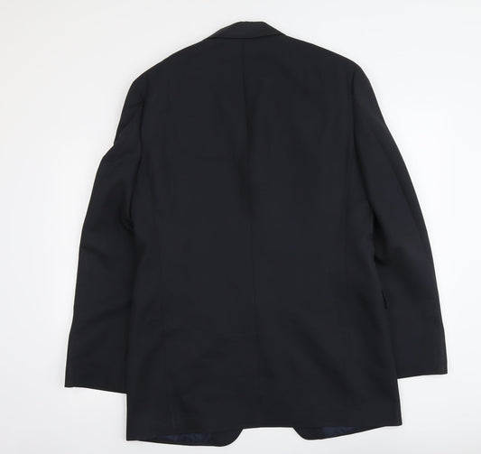 Marks and Spencer Mens Blue Polyester Jacket Suit Jacket Size M Regular