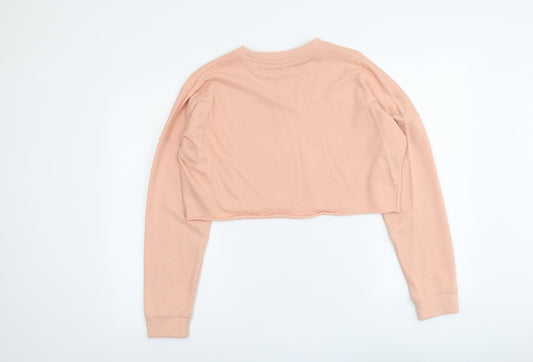 Missguided Womens Pink Polyester Pullover Sweatshirt Size 8 Pullover
