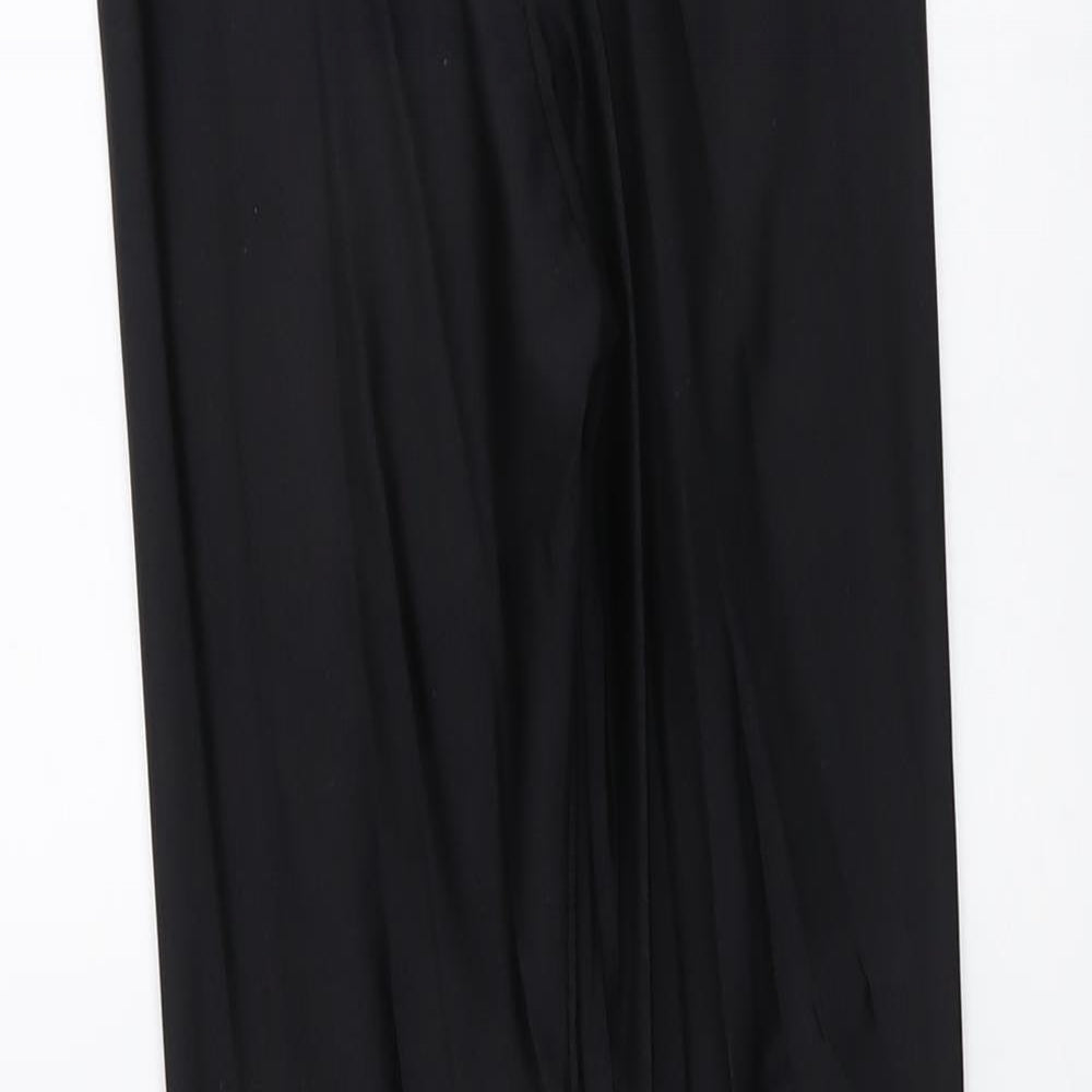 Missguided Womens Black Polyester Chino Leggings Size 8 L27 in