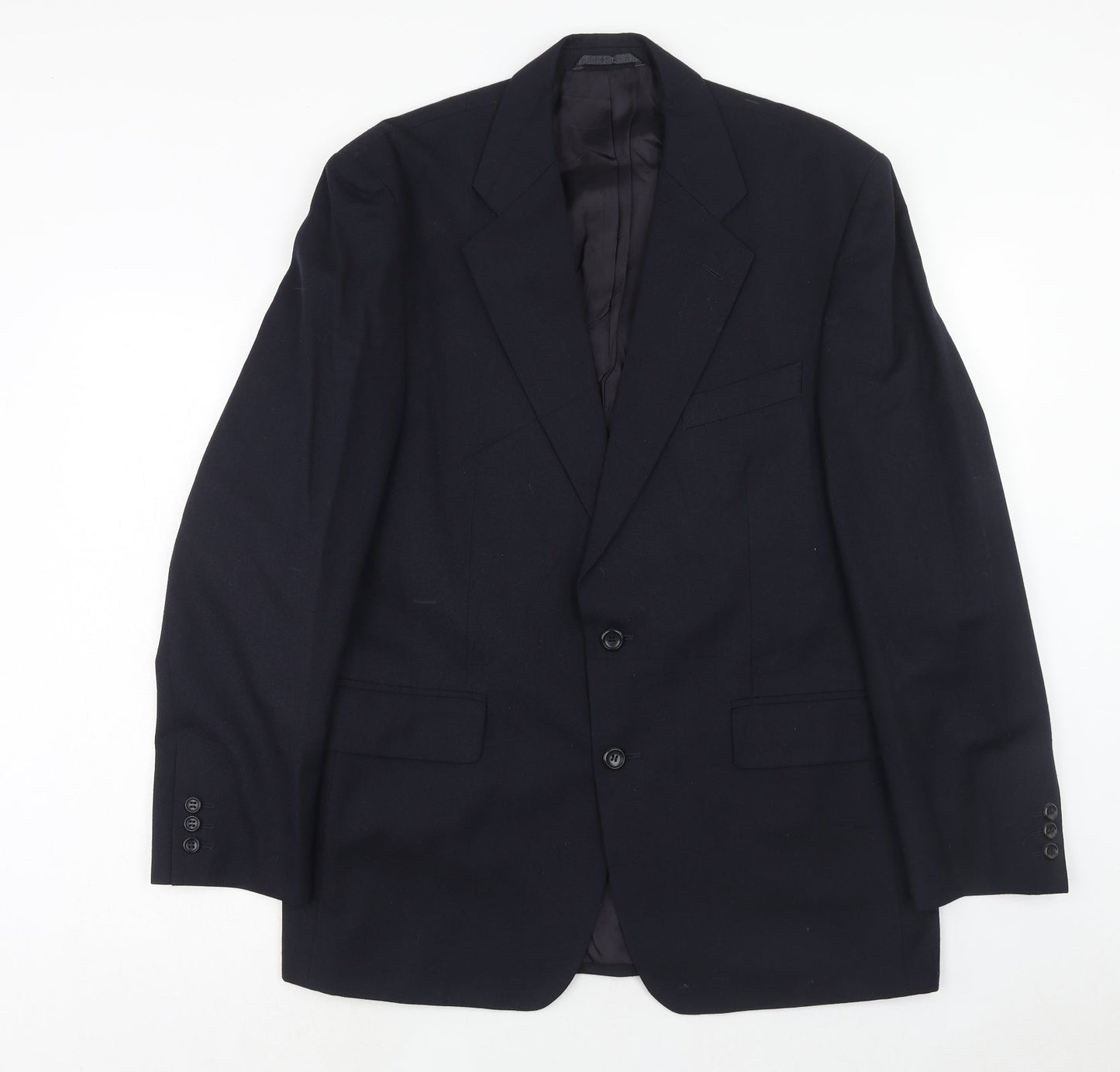 Chatsworth Mens Blue Wool Jacket Suit Jacket Size 42 Regular