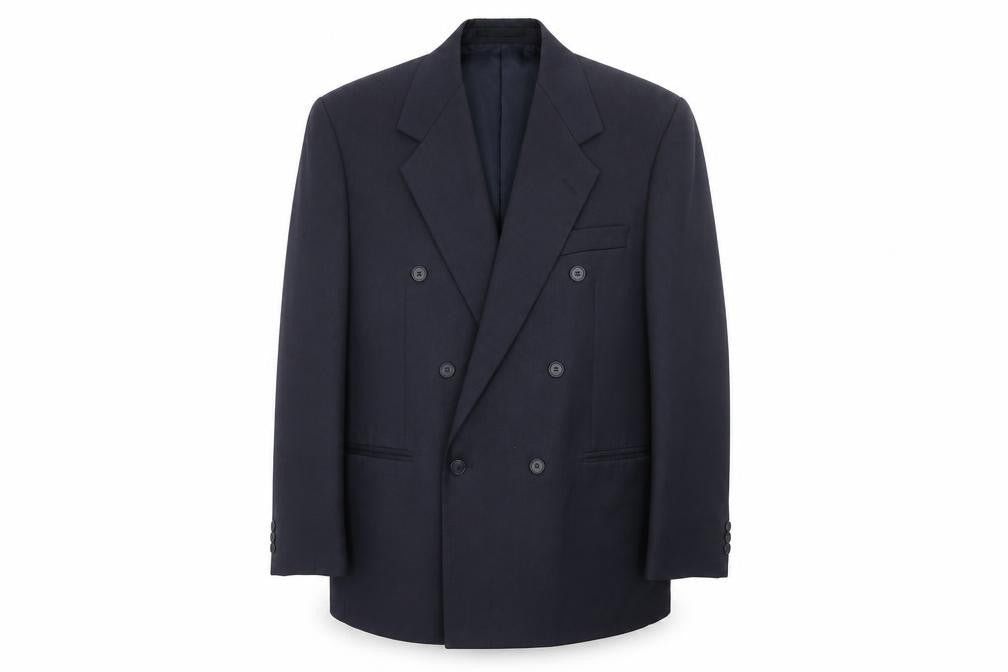 Wilson Mens Blue Polyester Jacket Suit Jacket Size 40 Regular