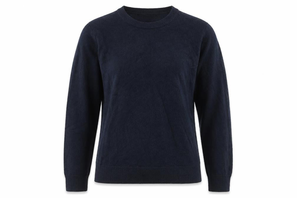 Marks and Spencer Womens Blue Round Neck Acrylic Pullover Jumper Size 14