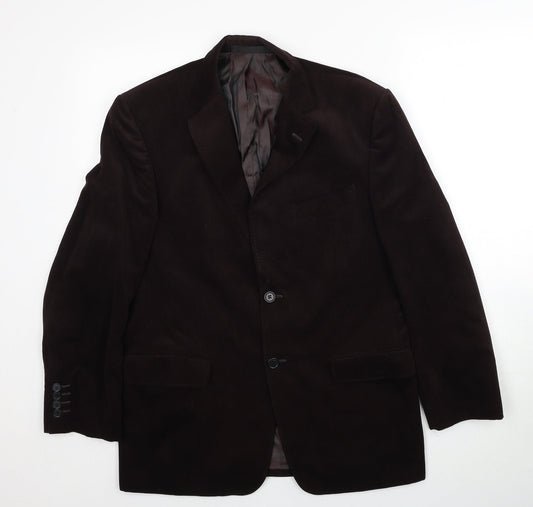 Marks and Spencer Mens Purple Polyester Jacket Blazer Size 38 Regular