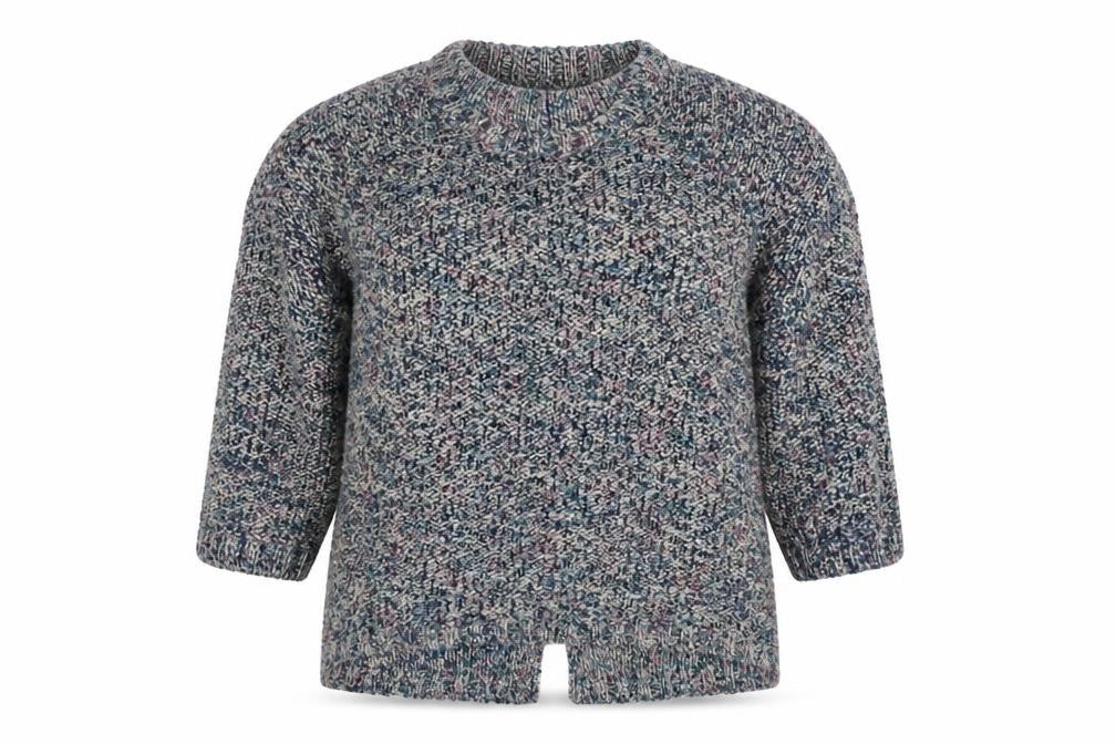 Marks and Spencer Womens Multicoloured Round Neck Acrylic Pullover Jumper Size 12