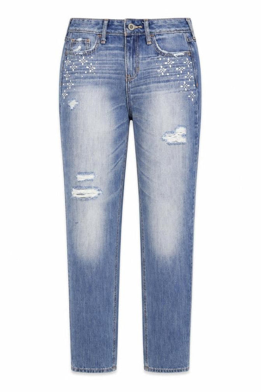 Hollister Womens Blue Cotton Straight Jeans Size 25 in Regular Zip