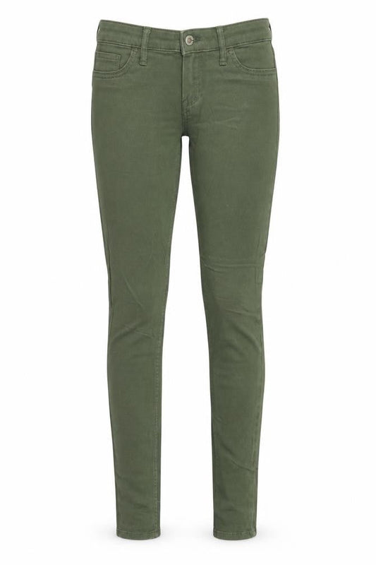 Hollister Womens Green Cotton Skinny Jeans Size 24 in Regular Zip