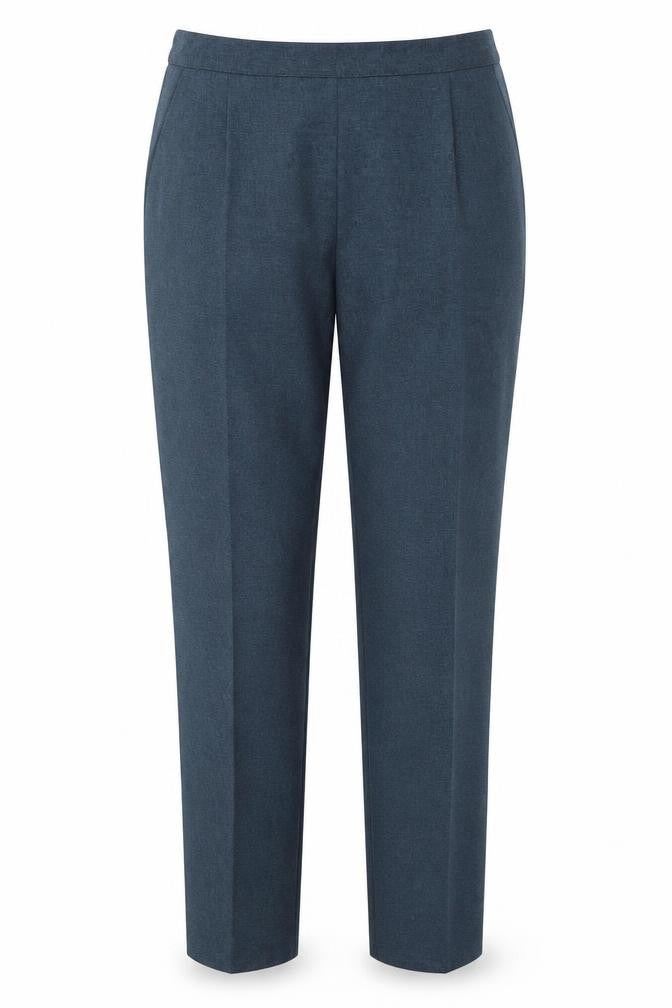 Classics Womens Blue Polyester Trousers Size 12 Regular