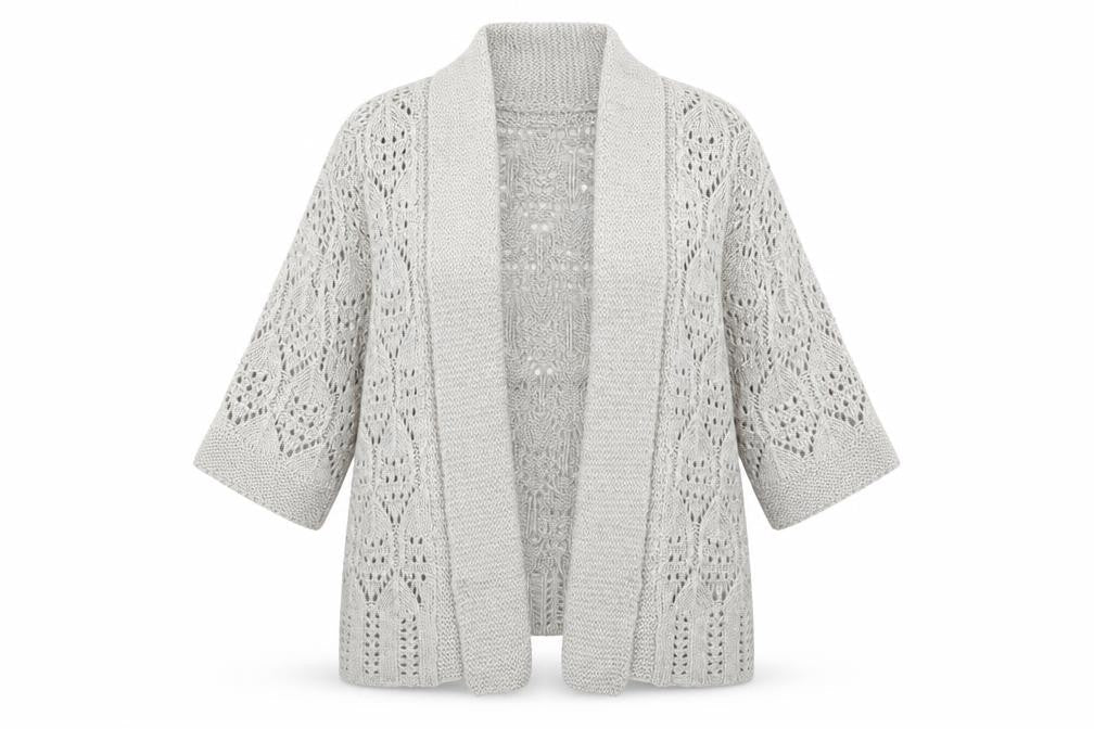 Marks and Spencer Womens Beige V-Neck Acrylic Cardigan Jumper Size S