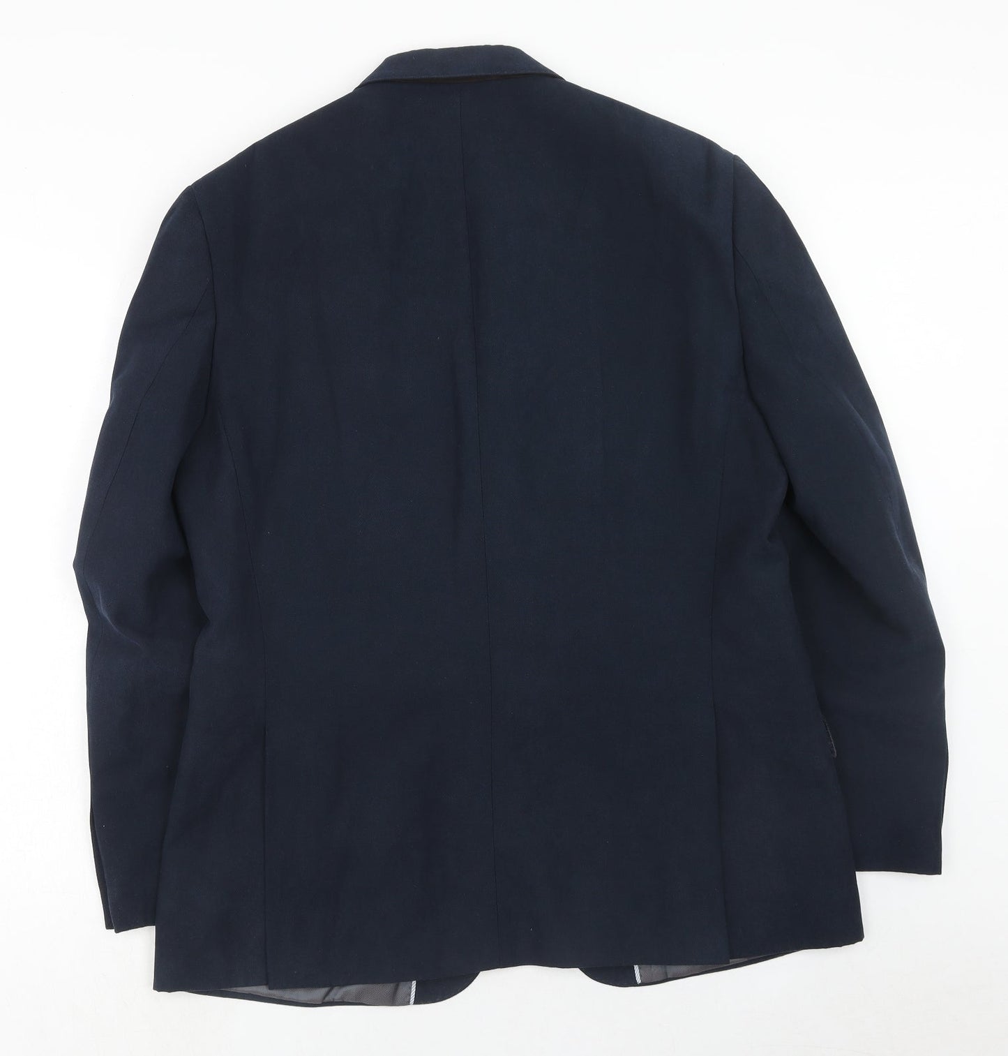 Marks and Spencer Mens Blue Polyester Jacket Suit Jacket Size 42 Regular