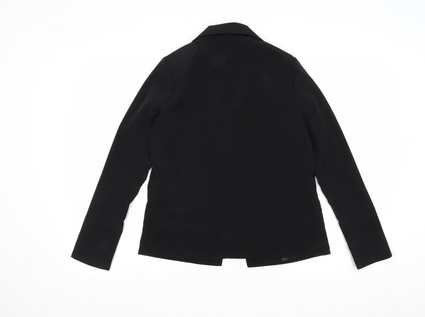Love Label Womens Black Polyester Jacket Blazer Size 8
