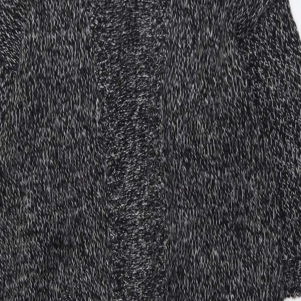 H&M Womens Grey V-Neck Acrylic Cardigan Jumper Size S