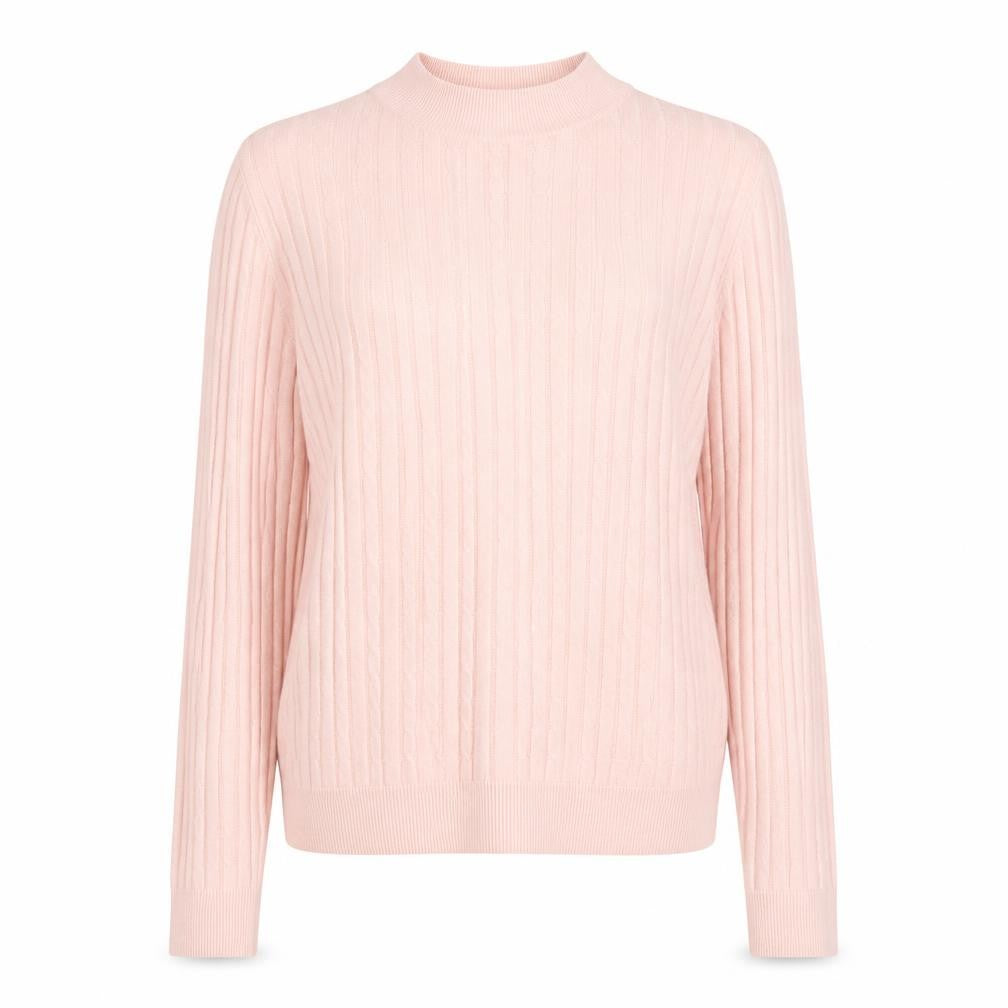 Marks and Spencer Womens Pink Round Neck Acrylic Pullover Jumper Size 10
