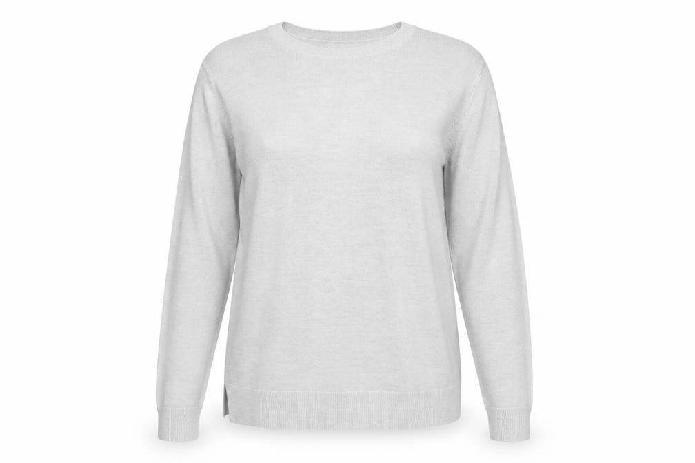 Marks and Spencer Womens Grey Boat Neck Acrylic Pullover Jumper Size 14