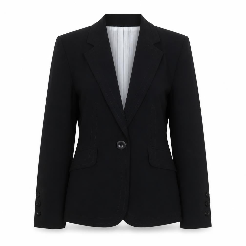 Marks and Spencer Womens Black Polyester Jacket Suit Jacket Size 12