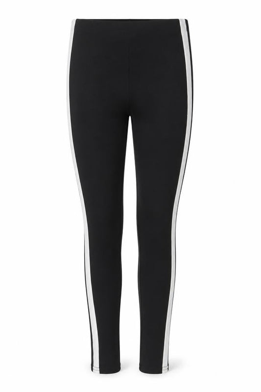 PRETTYLITTLETHING Womens Black Polyester Jogger Leggings Size 4