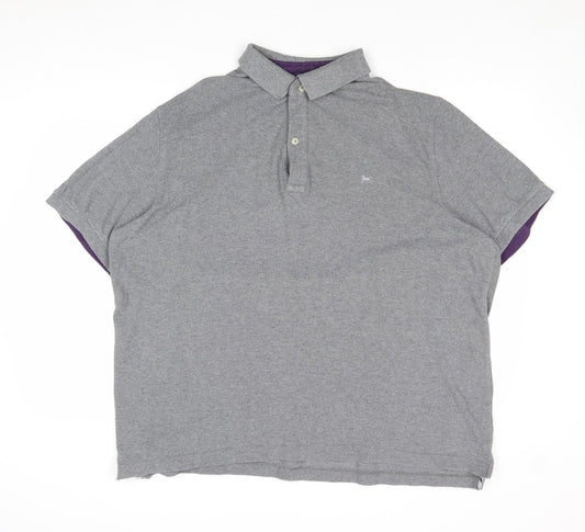Hampton Mens Green 100% Cotton Polo Size 2XL Collared Button