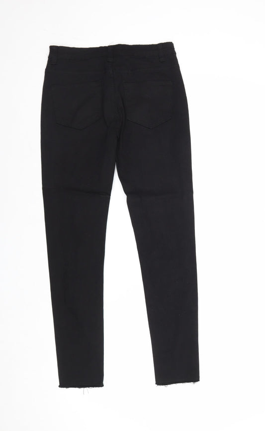 Jeans Womens Black Cotton Skinny Jeans Size S Regular Zip