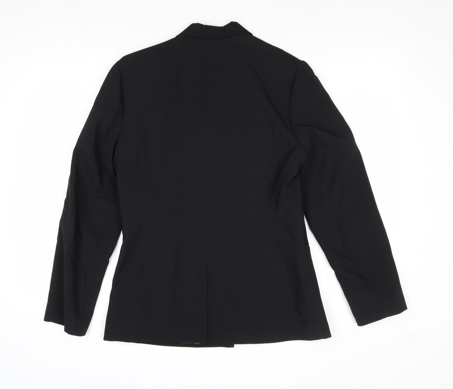 Select Womens Black Polyester Jacket Suit Jacket Size 12
