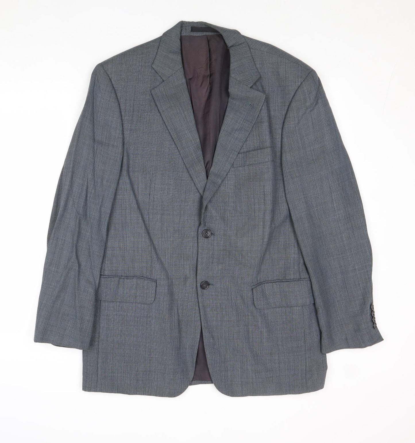 Marks and Spencer Mens Grey Wool Jacket Suit Jacket Size 40 Regular