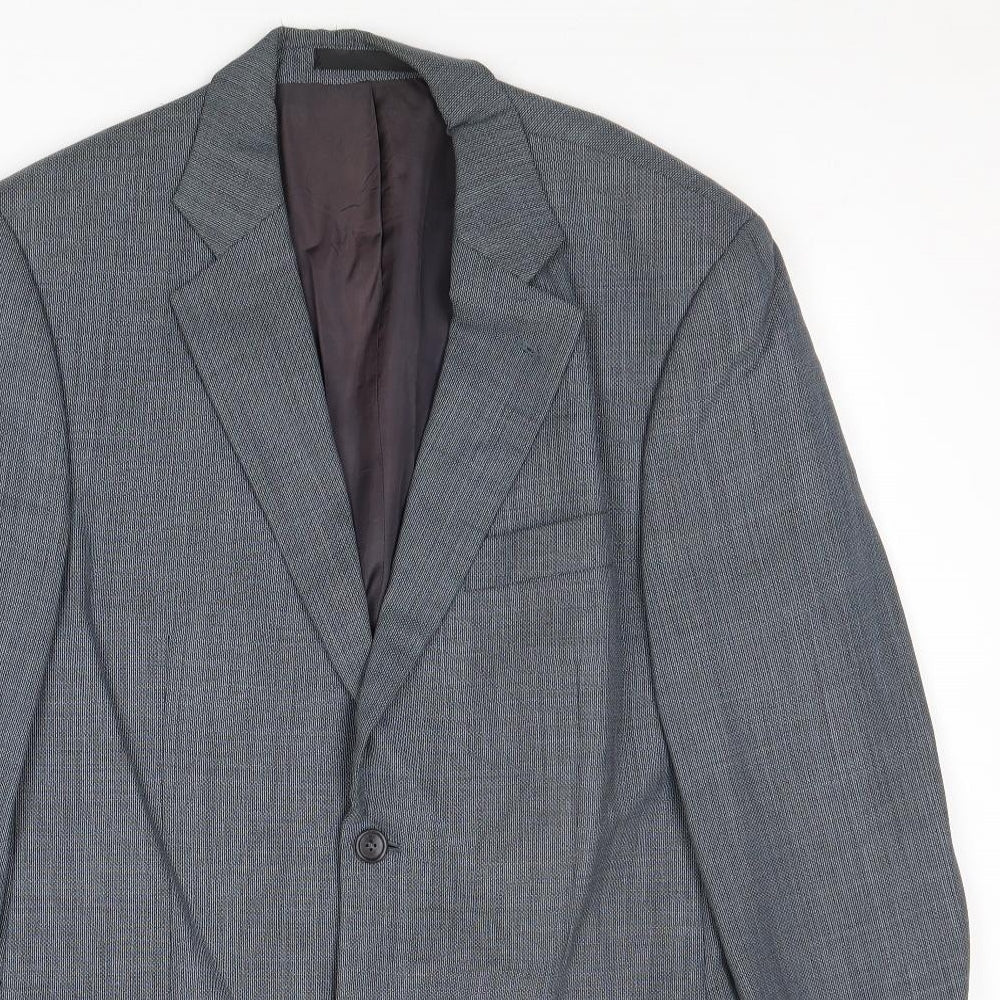 Marks and Spencer Mens Grey Wool Jacket Suit Jacket Size 40 Regular