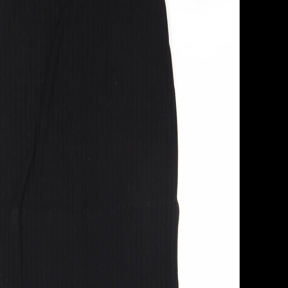 FOREVER 21 Womens Black Viscose A-Line Skirt Size XS