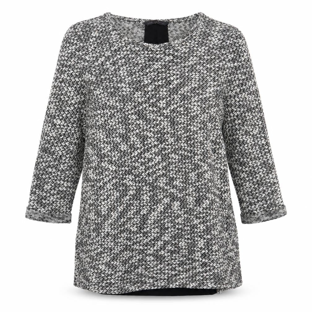 Marks and Spencer Womens Grey Round Neck Cotton Pullover Jumper Size 8