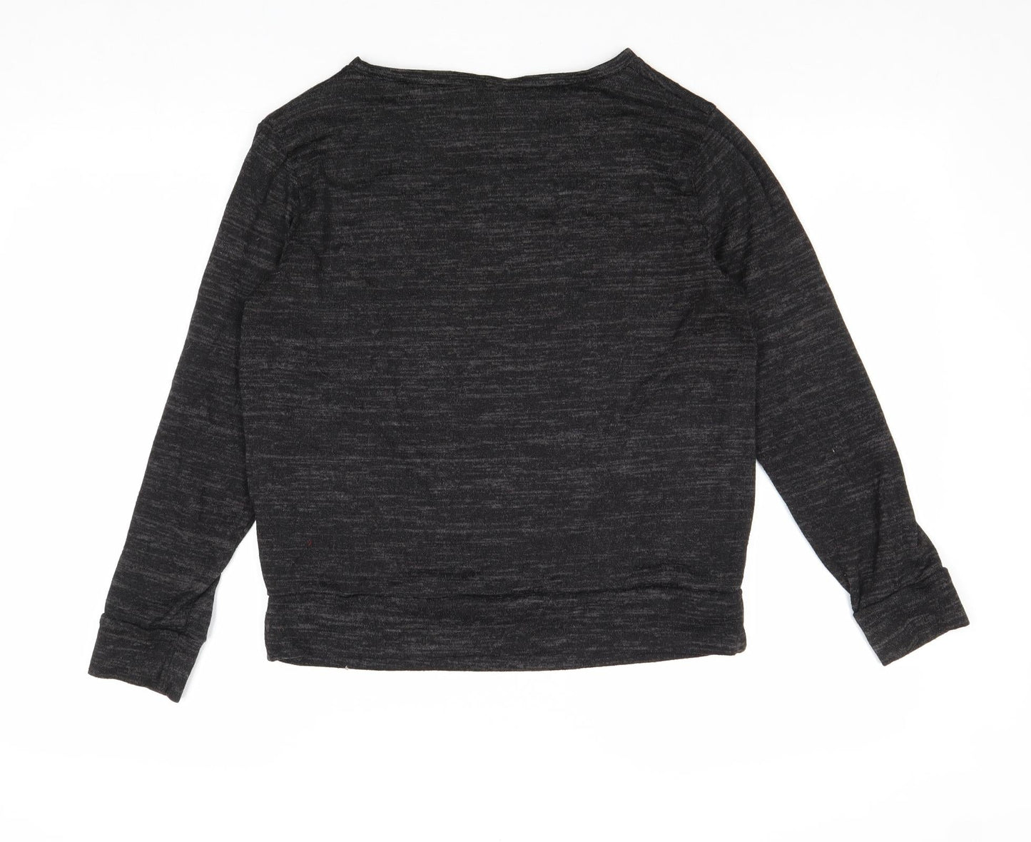 Matalan Womens Black Round Neck Polyester Pullover Jumper Size S - Stargaze