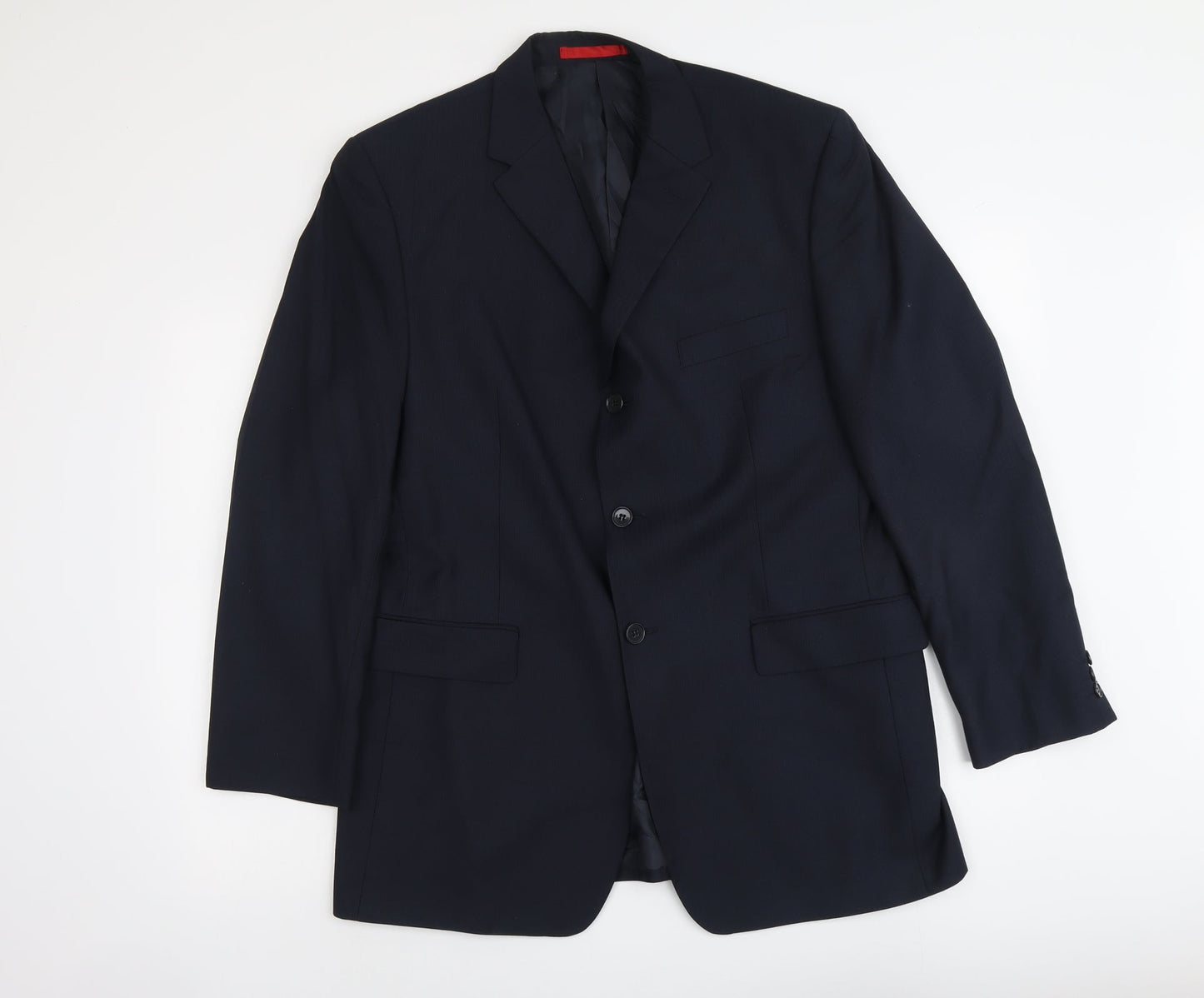 Burton Mens Blue Polyester Jacket Suit Jacket Size L Regular