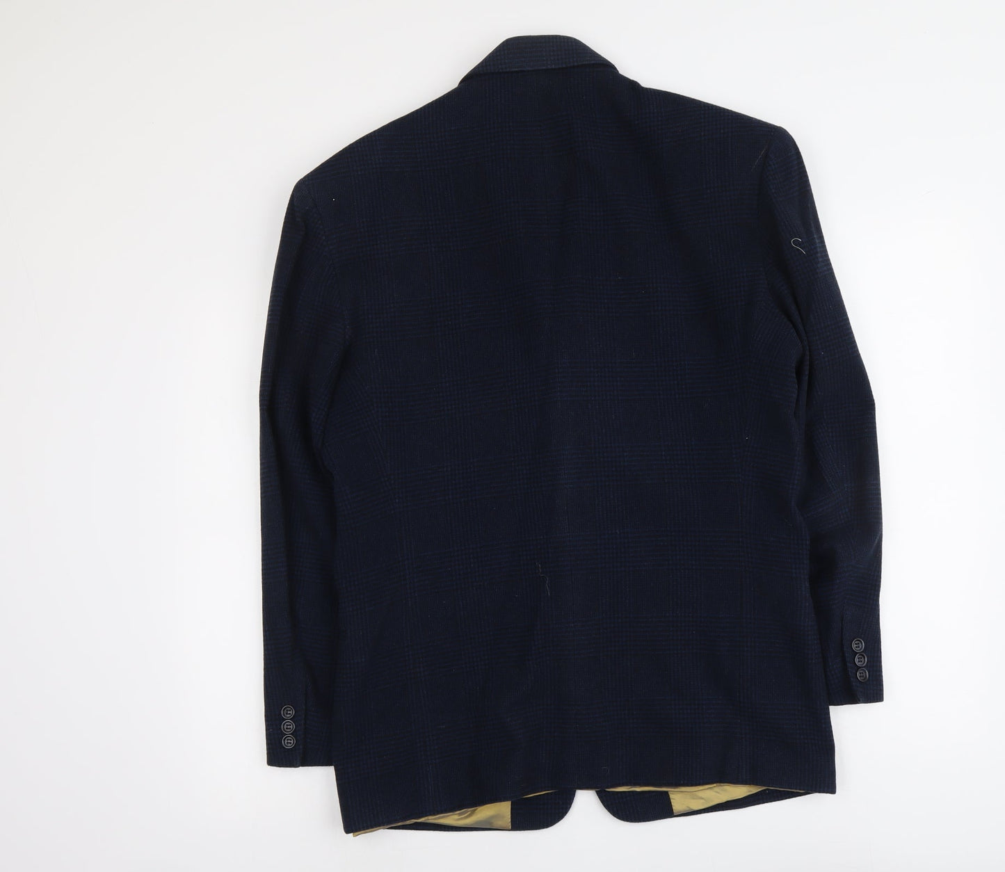 Gianni Calvino Mens Blue Polyester Jacket Suit Jacket Size S Regular